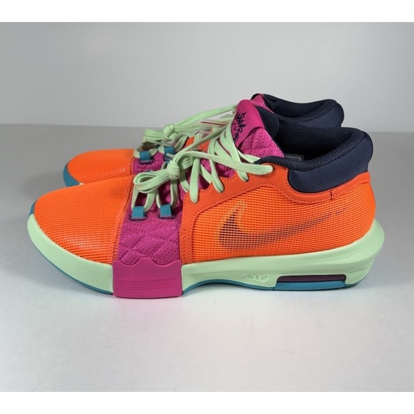 NIKE LeBron James Witness 8 Basketball Shoes Orange‎ Men's 12 *NEW* FB2239-800 - Picture 3 of 10
